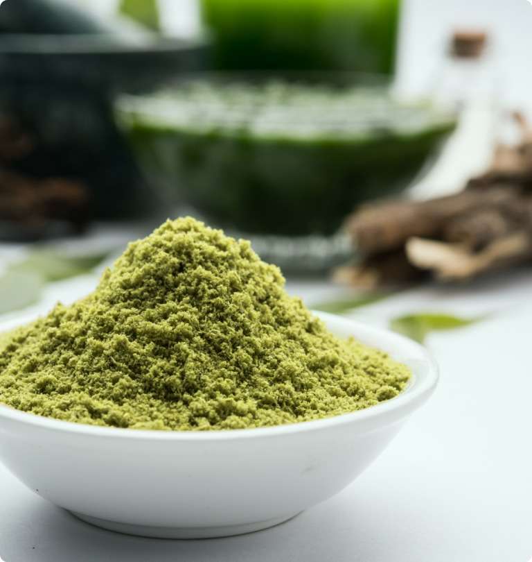 Green vein kratom powder